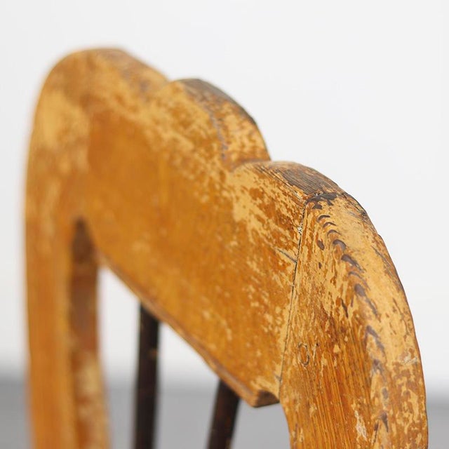Primitive Rustic Farmhouse Wabi Sabi Mountain Chair, 1800s For Sale - Image 4 of 10