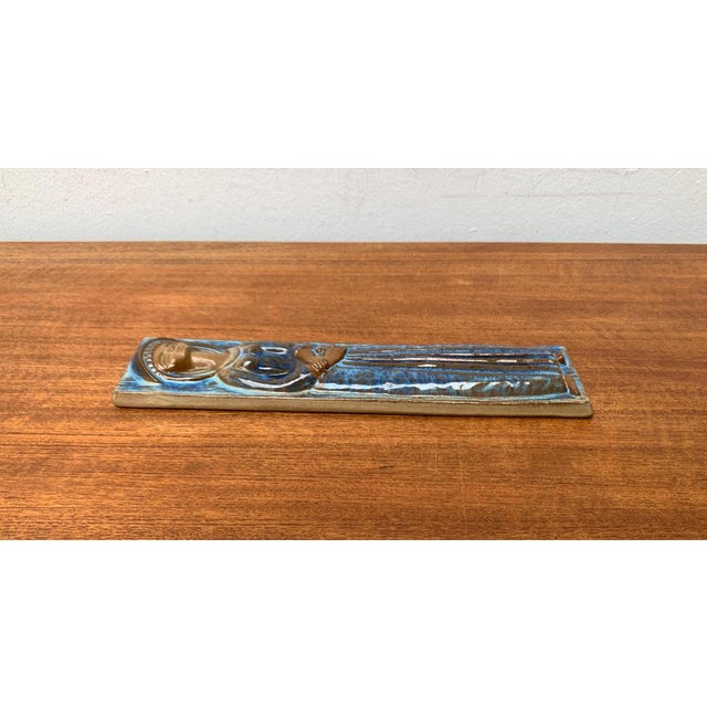 Mid-Century Danish Studio Pottery Wall Plaque by Marianne Stark for Michael Andersen, 1960s For Sale - Image 14 of 17
