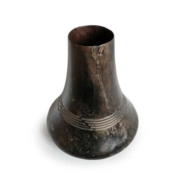 Tribal Vintage African Ankole Tutsi Hima Wood Milk Pot For Sale - Image 3 of 3
