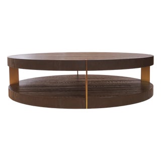 Verrazano Round Coffee Table by Rh For Sale