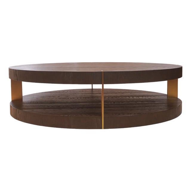 Verrazano Round Coffee Table by Rh For Sale