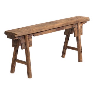 Antique Footboard Bench, 1870s For Sale