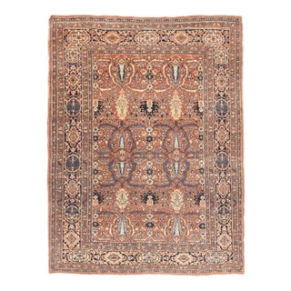 Late 18th Century Antique Tabriz Haji Jalili Rug 4'6'' x 5'10'' For Sale