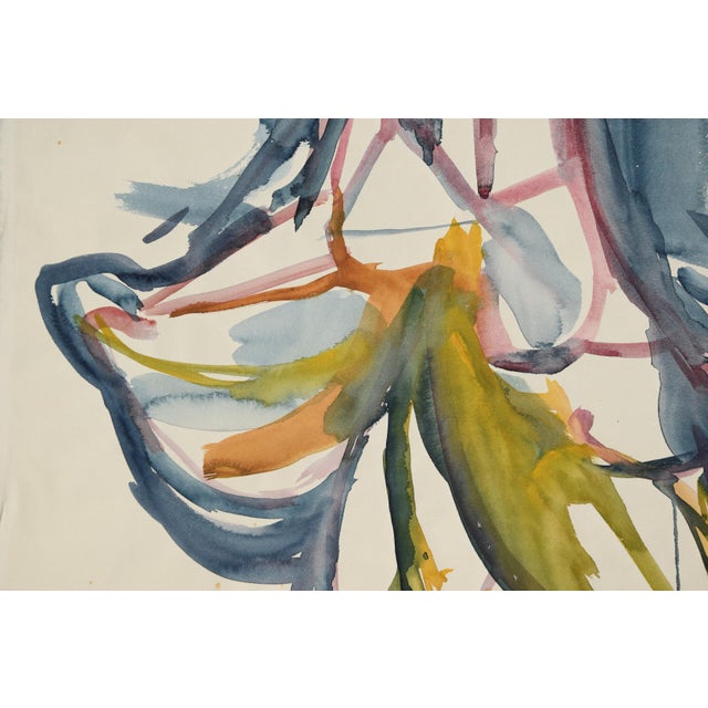 Charlotte Hilmer, Iris Blossom, 1955, Oil on Canvas For Sale - Image 9 of 12