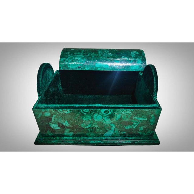 1940s Large Vintage Malachite Box, 1940 For Sale - Image 5 of 15