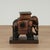 1910s Antique Indian Carved Wood Elephant Stand or Pedestal For Sale - Image 5 of 12