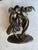 Art Nouveau Vintage French Lost Wax Bronze Sculpture of a couple. Titled “A Kiss” (Un Baiser). For Sale - Image 3 of 9