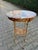 Brown 1980 French Artisan LouisXVI Gold Mahogany Side Table For Sale - Image 8 of 13