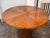 Brown Anthropologie Quillen Marquetry Round Walnut Pedestal Dining Table, 48 Inches For Sale - Image 8 of 12