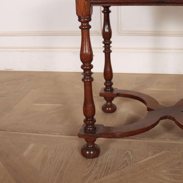 English Side Table in Oak For Sale - Image 5 of 10