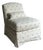 Vintage Baker Milling Road Upholstered Slipper Lounge Chair in Blue & Ivory Fabric For Sale