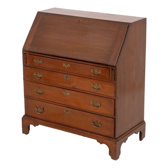 Chippendale Style Mahogany Slant Front Desk For Sale