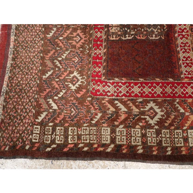Textile Galerie Shabab Collection Early 20th Century Central Asian Bokhara Rug For Sale - Image 7 of 10