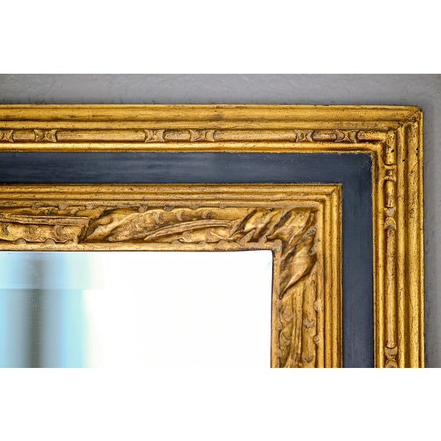 Wood Carvers' Guild Spanish Panel Mirrors — 33x45 — Antique Gold Leaf — Near Mint Pair For Sale - Image 7 of 18