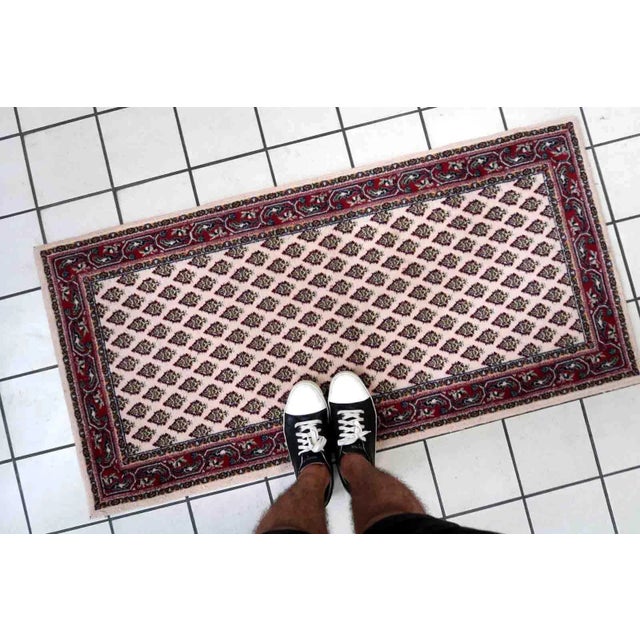 1970s Vintage Italian Seraband Style Rug 2.2' X 4.5' For Sale - Image 4 of 12