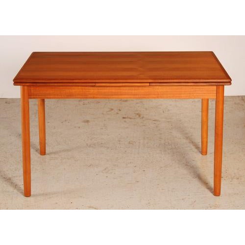 Mid-Century Danish Extending Dining Table in Teak, 1970s For Sale - Image 11 of 11