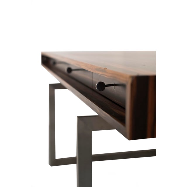 Late 20th Century Attributed to Bodil Kjaer Re-Edition Desk and Two File Boxes For Sale In New York - Image 6 of 16