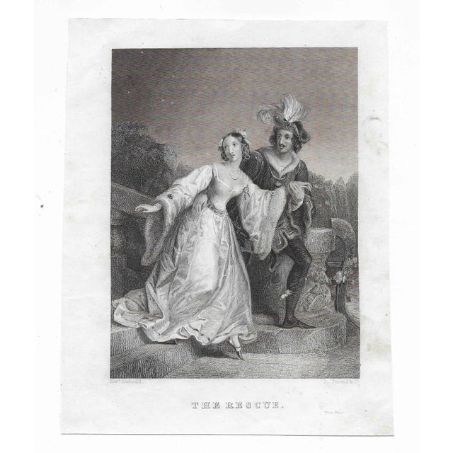 English Antique Edward Corbould Figural Engraving For Sale - Image 3 of 3