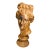 Vintage Hand Carved Wood Bust of the God Apollo For Sale