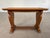 Mid-Century Modern Vintage French Walnut Trestle Side Coffee Table or End Table For Sale - Image 3 of 13