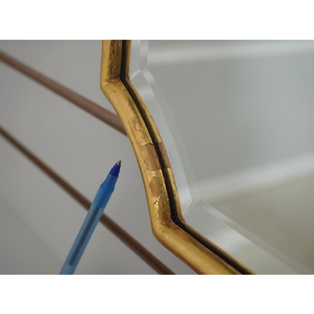 Glass Friedman Brothers Colonial Williamsburg Gold Leaf Mirror For Sale - Image 7 of 11