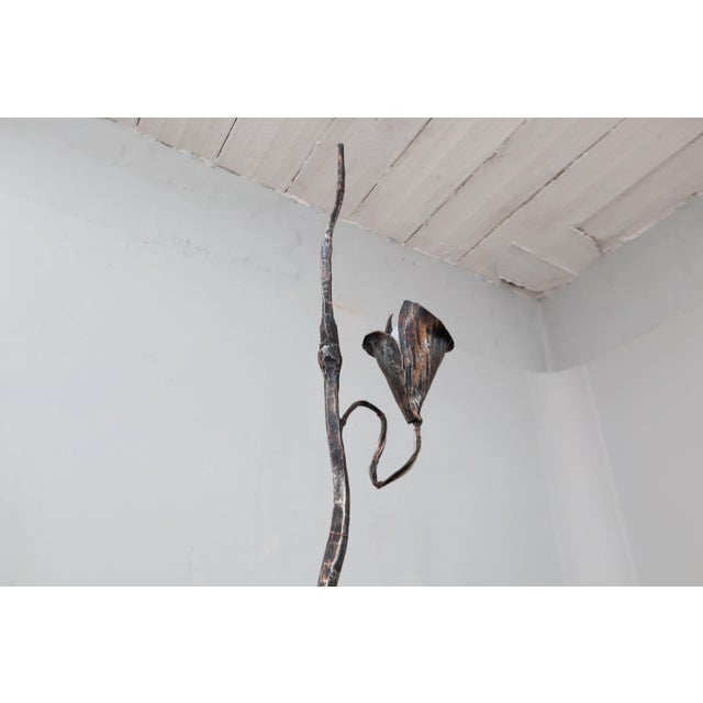 Brutalist Floor Lamp Sculpture by Salvino Marsura, 1970s For Sale - Image 4 of 9