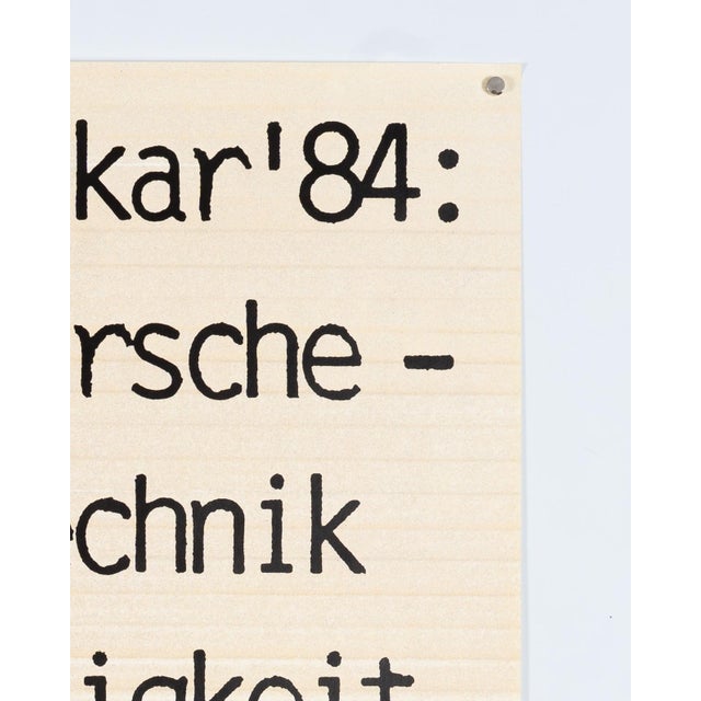 Original Porsche Poster by Gruppe C For Sale - Image 9 of 10