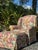 English Vintage Hickory Hill Floral Upholstered Armchair & Ottoman | Traditional English Country Style For Sale - Image 3 of 12