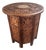 Late 20th Century Anglo Indian Sheesham Carved Wood Side Table With Inlay For Sale