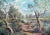 Afternoon Swim, Mid Century Figurative Landscape by H. Milton Snyder For Sale - Image 4 of 7