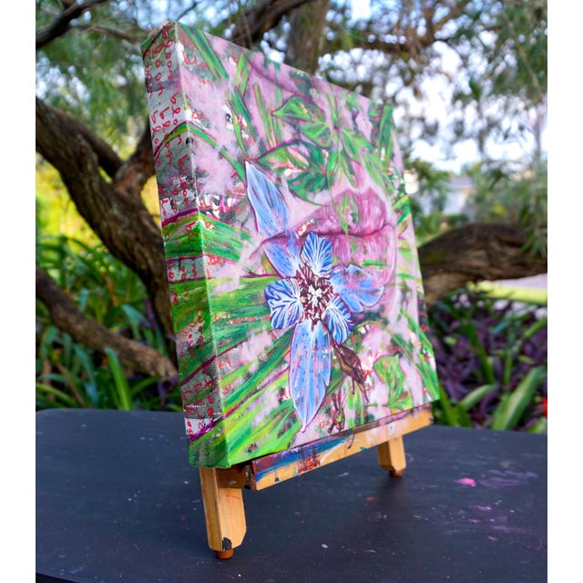 Bloom-Logan-Mead Gardens, Florida by Amanda Seckington | Acrylic & Oil Painting of flowers and foliage For Sale - Image 4 of 5