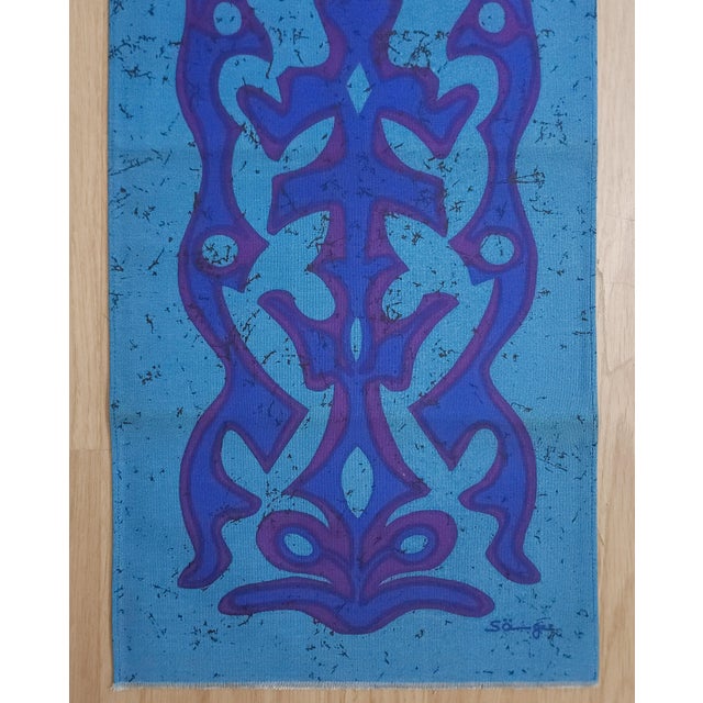 1970s Mid-Century German Pop Art Screen-Printed Wall Hanging by Traute Sänger, 1970s For Sale - Image 5 of 6