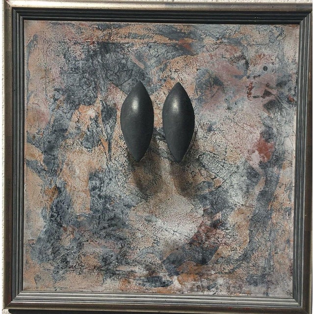Arno Jung, Grey Forms, 1948, Oil Painting on Canvas For Sale - Image 12 of 13