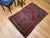 Vintage Persian Sarouk Area Rug, Hand-Knotted Wool, Allover Floral Pattern, 3x5, Red& Navy For Sale - Image 14 of 14