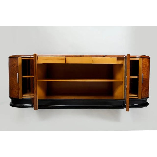 1920s Walnut Sideboard by Jindrich Halabala for Up Zavody, 1920s For Sale - Image 5 of 7