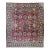 Vintage Persian Mahal Sultanabad Rug, Hand-Knotted Wool, Geometric Pattern, Red & Blue, 9x13 For Sale