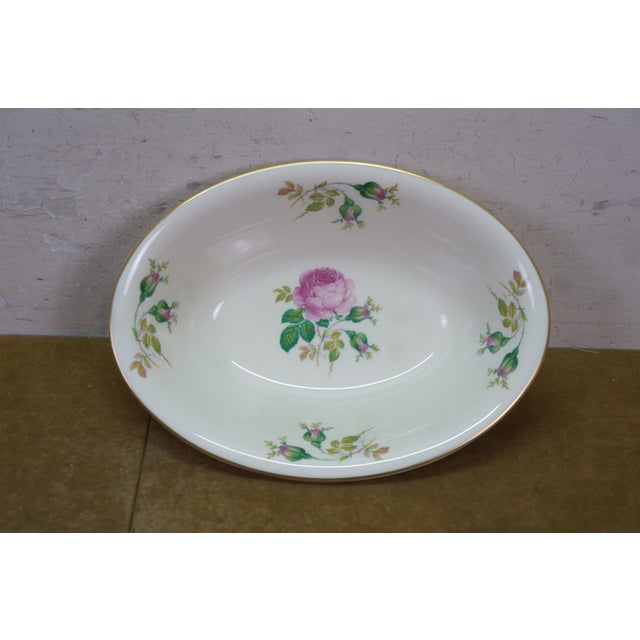 1930s Pickard Ravenswood Maria 237 Rose Swag Dinnerware China Set - 58 pcs For Sale - Image 15 of 17