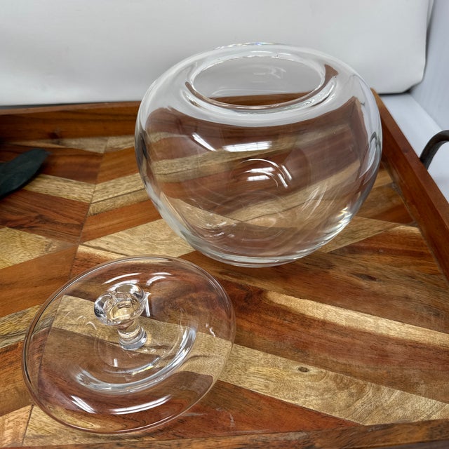 Contemporary 1970s Elsa Peretti for Tiffany Signed Apple Jar With Lid For Sale - Image 3 of 6