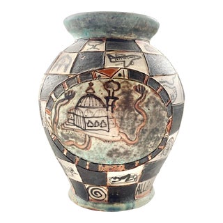 George Johnson Studio Art Pottery Vessel, Isnik (1987) For Sale