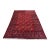 Red Turkmen Bokhara Hand-Knotted Wool Rug - 7'1" X 9'8" For Sale