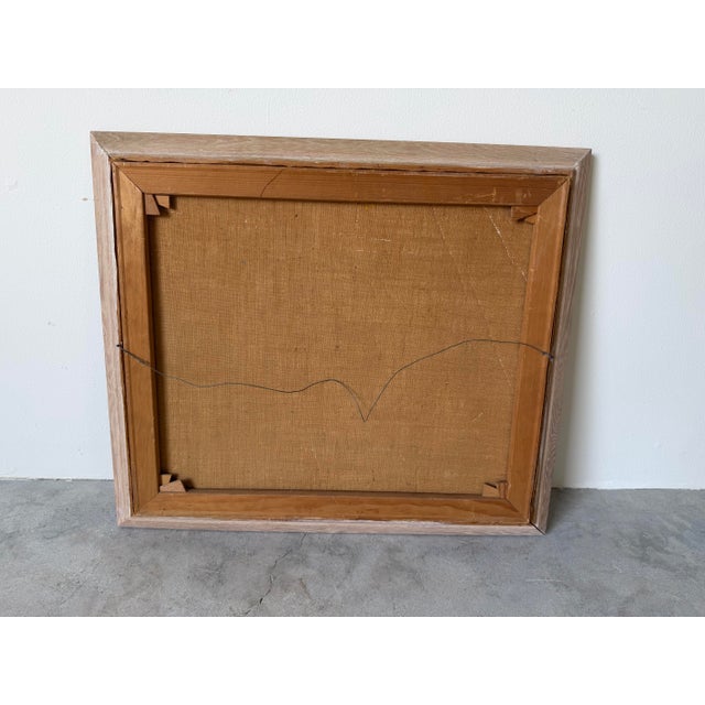 1960’s Vintage Floral Still Life Oil on Canvas Painting, Signed For Sale - Image 12 of 12