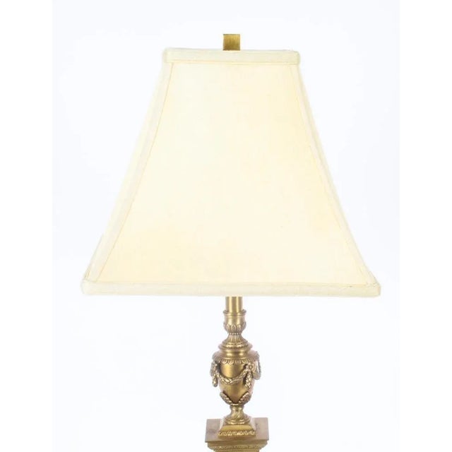 Corinthian Column Ormolu & Glass Table Lamps, Mid-20th Century, Set of 4 For Sale - Image 11 of 18