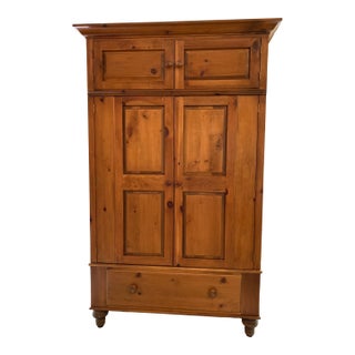 1990s Romweber Solid Wood Storage Cabinet, Media Console, Dresser-Style Chest – Pine For Sale