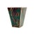 Marble paper, each one of a kind, copper and wood made into wastebasket. Measuring 8″ x 4.75″ x 11″ tall.