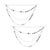 Rustic Jewel Bead and Chain Link Garland (Set of 2) For Sale - Image 3 of 3