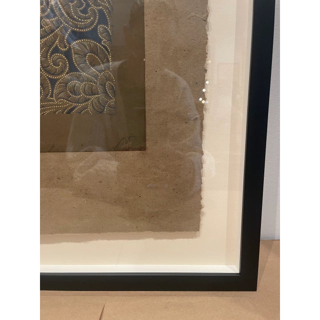 French Antique French Wall Covering Strike-Off For Sale - Image 3 of 12