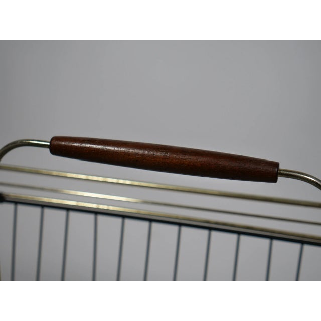 Mid-Century String Newspaper Stand, 1950s For Sale - Image 6 of 8