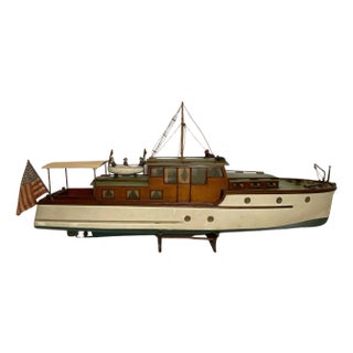 Yacht Model of the Nellie J of Duxbury For Sale