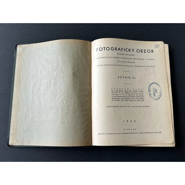 Army Green Vintage 1930s Czech Photography Book For Sale - Image 8 of 12
