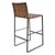 Kenneth Ludwig Chicago Irving Woven Leather Barstool For Sale - Image 4 of 10